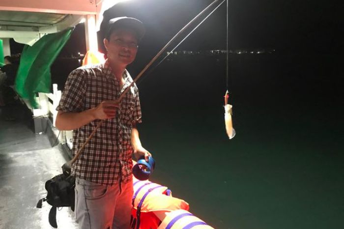 Câu mực đêm Cù Lao Chàm