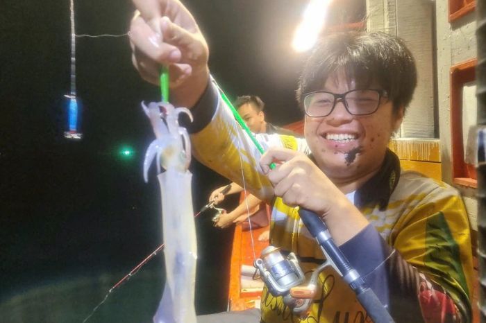 Câu mực đêm Cù Lao Chàm